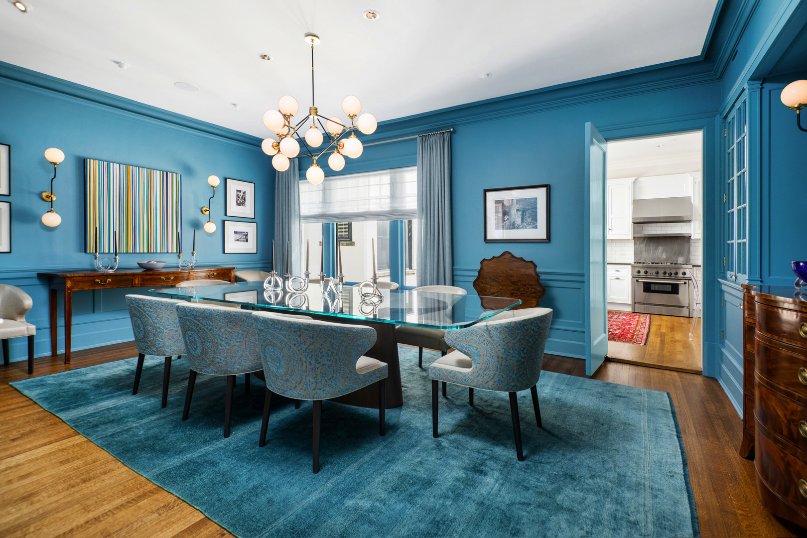 1235 North Astor Street, Unit 2S Chicago, IL 60610 - Photo 5 of 21 a dining room filled with furniture and window