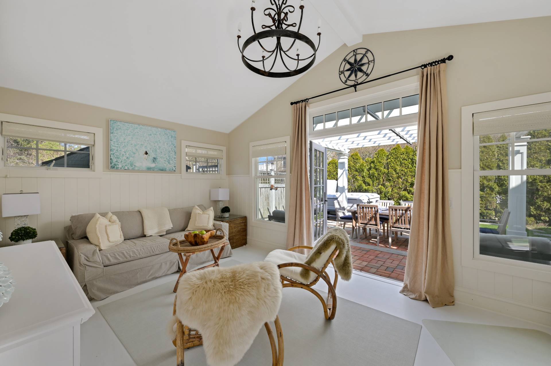 5 Ridge Drive Sag Harbor, NY 11963 - Photo 21 of 27 a living room with furniture and a large window