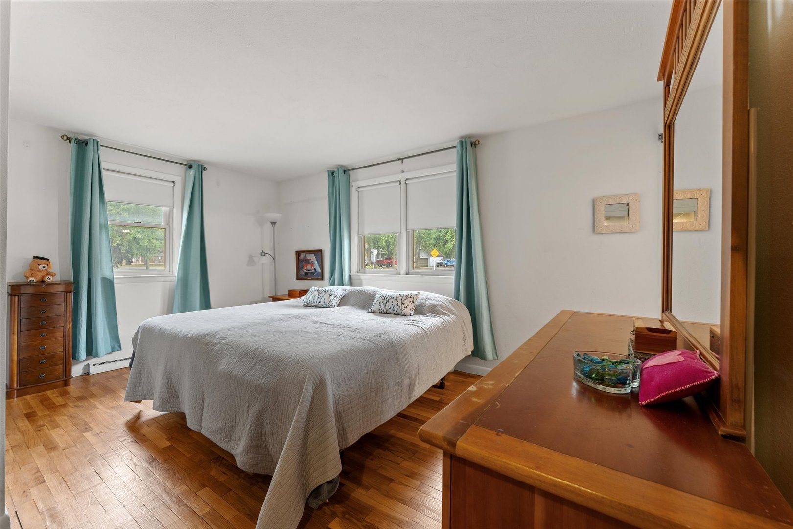 102 North Condit Street Tolono, IL 61880 - Photo 15 of 35 a bedroom with a bed and a window