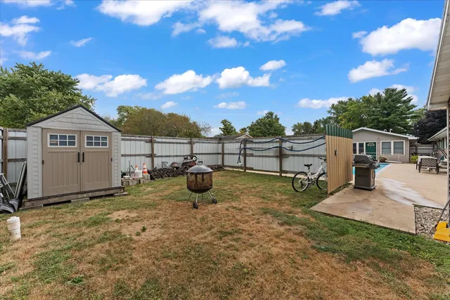 a view of a house with sitting area
