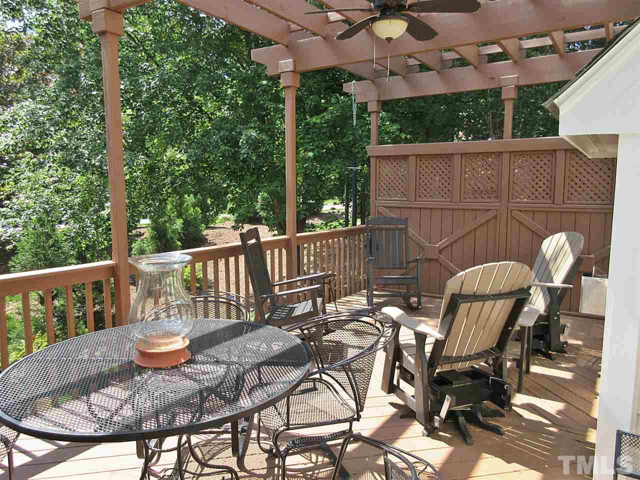 3920 Sunset Maple Court Raleigh, NC 27612 - Photo 20 of 30 Deck has Privacy with Wooded View.