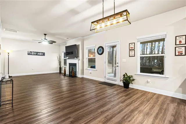 a view of a living room