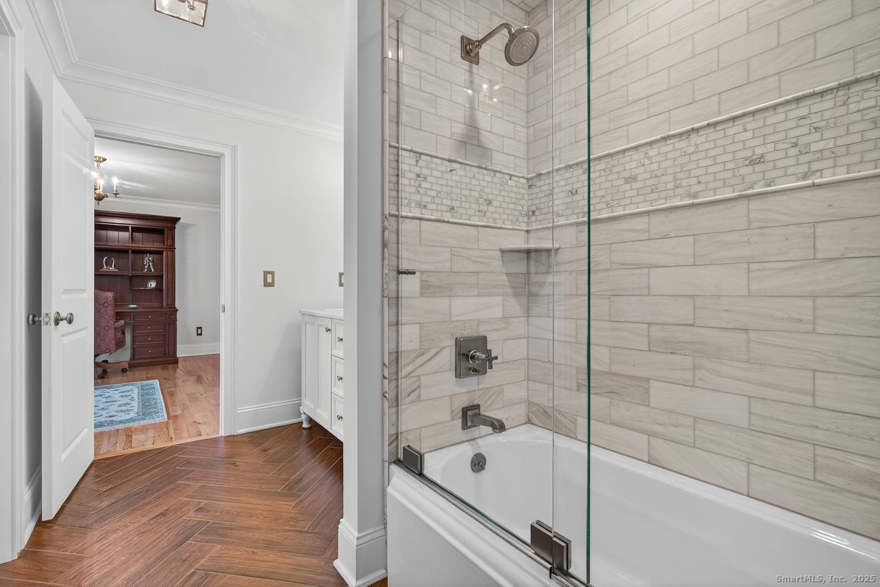 401 Fox Hopyard Road East Haddam, CT 06423 - Photo 26 of 38 a bathroom with a bathtub and a shower