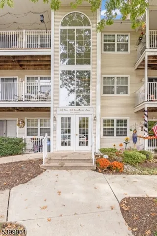 a front view of a building