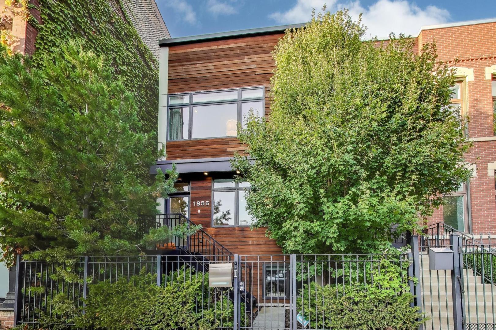 a house view with a garden space