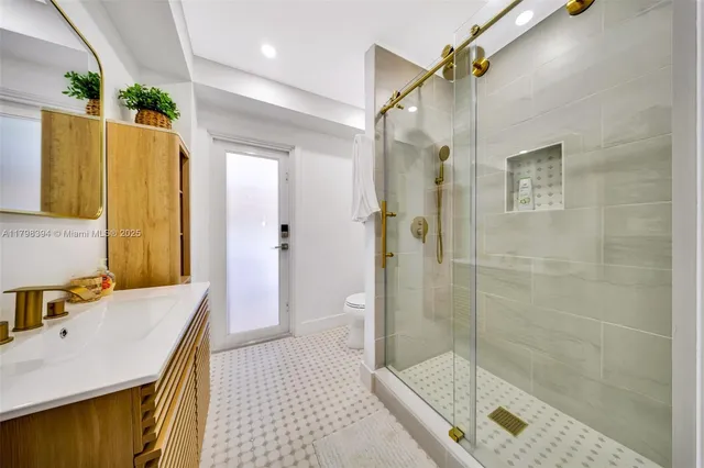 a view of a house with a yard and garden