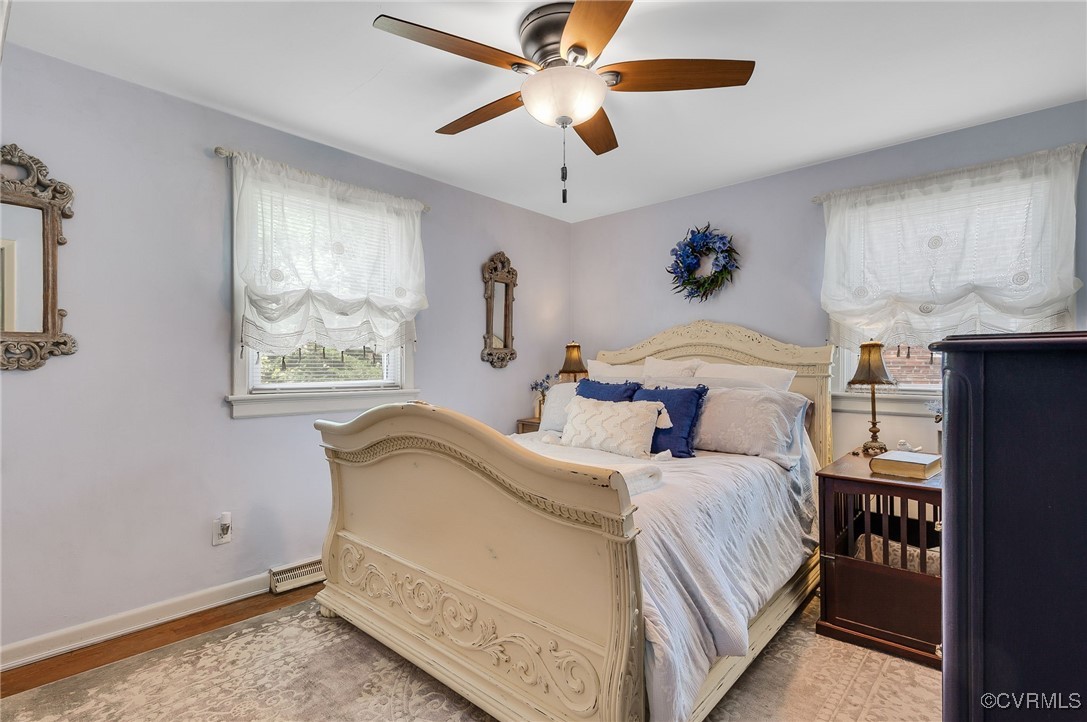 7503 Comet Road Henrico, VA 23294 - Photo 12 of 21 Bedroom with wood finished floors and ceiling fan