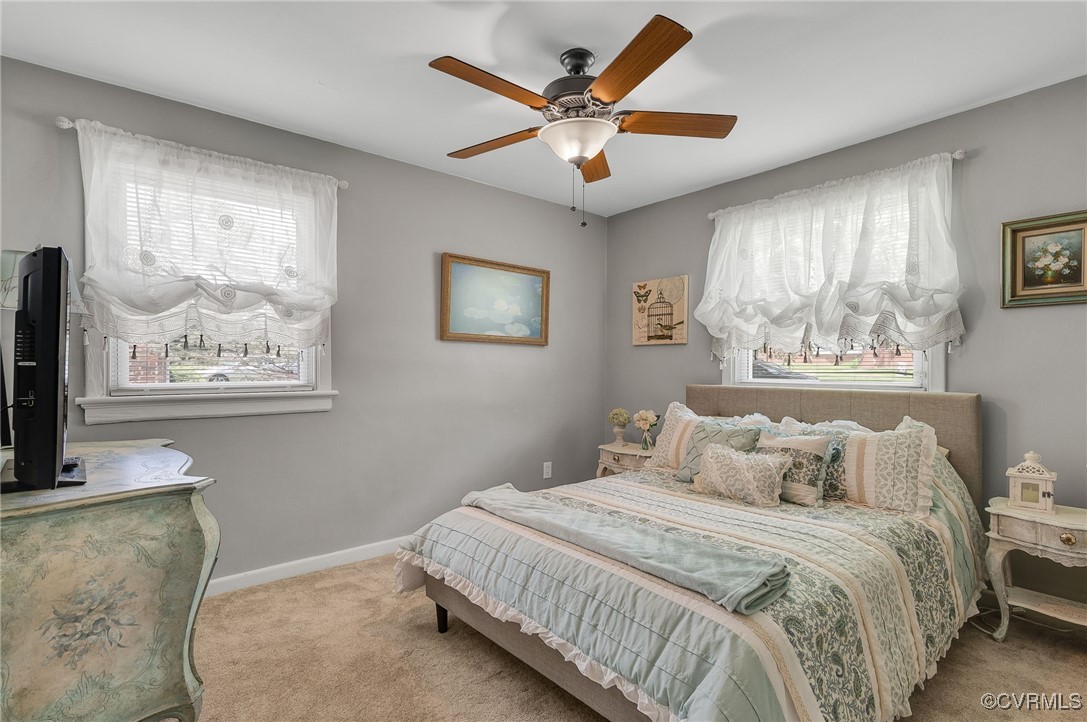 7503 Comet Road Henrico, VA 23294 - Photo 14 of 21 Bedroom featuring carpet and ceiling fan