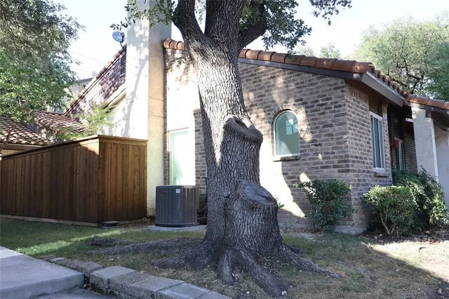 a backyard of a house