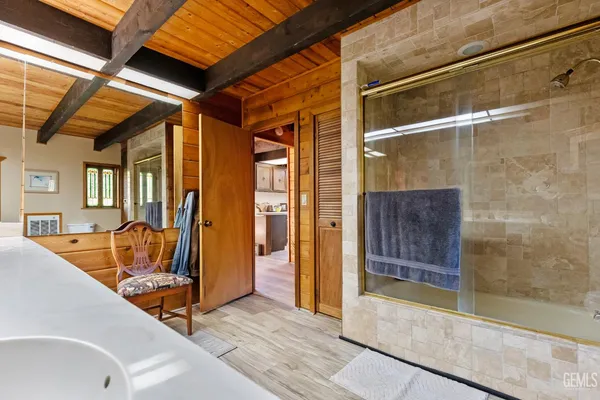 a backyard of a house