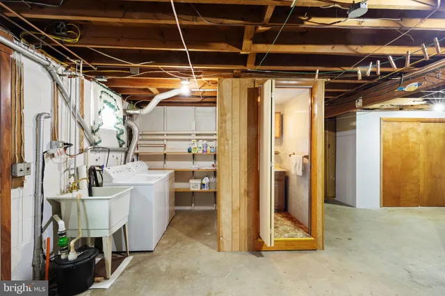 a view of a storage room