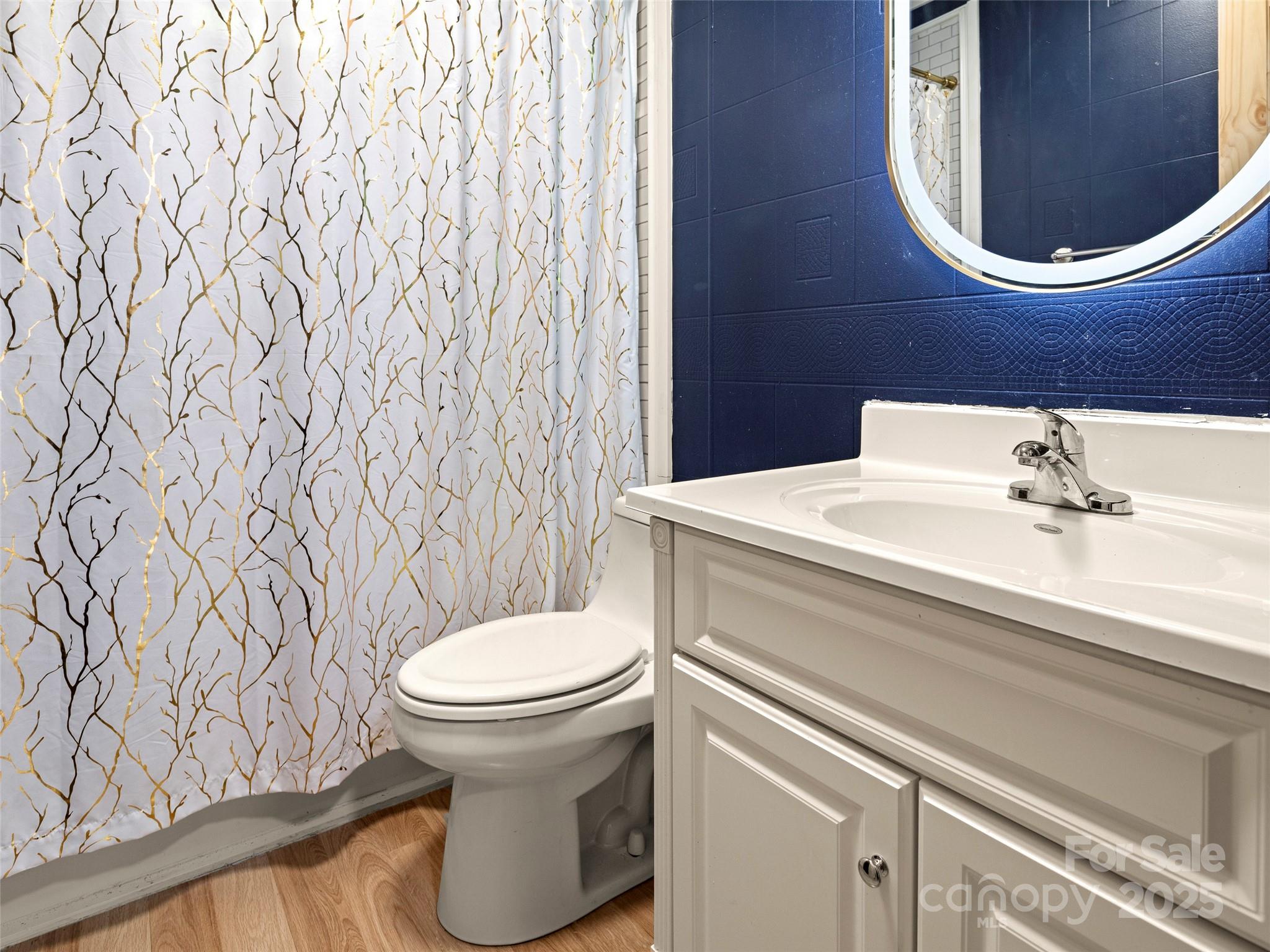 44 Sutton Knob Road Candler, NC 28715 - Photo 20 of 41 a bathroom with a sink and a toilet