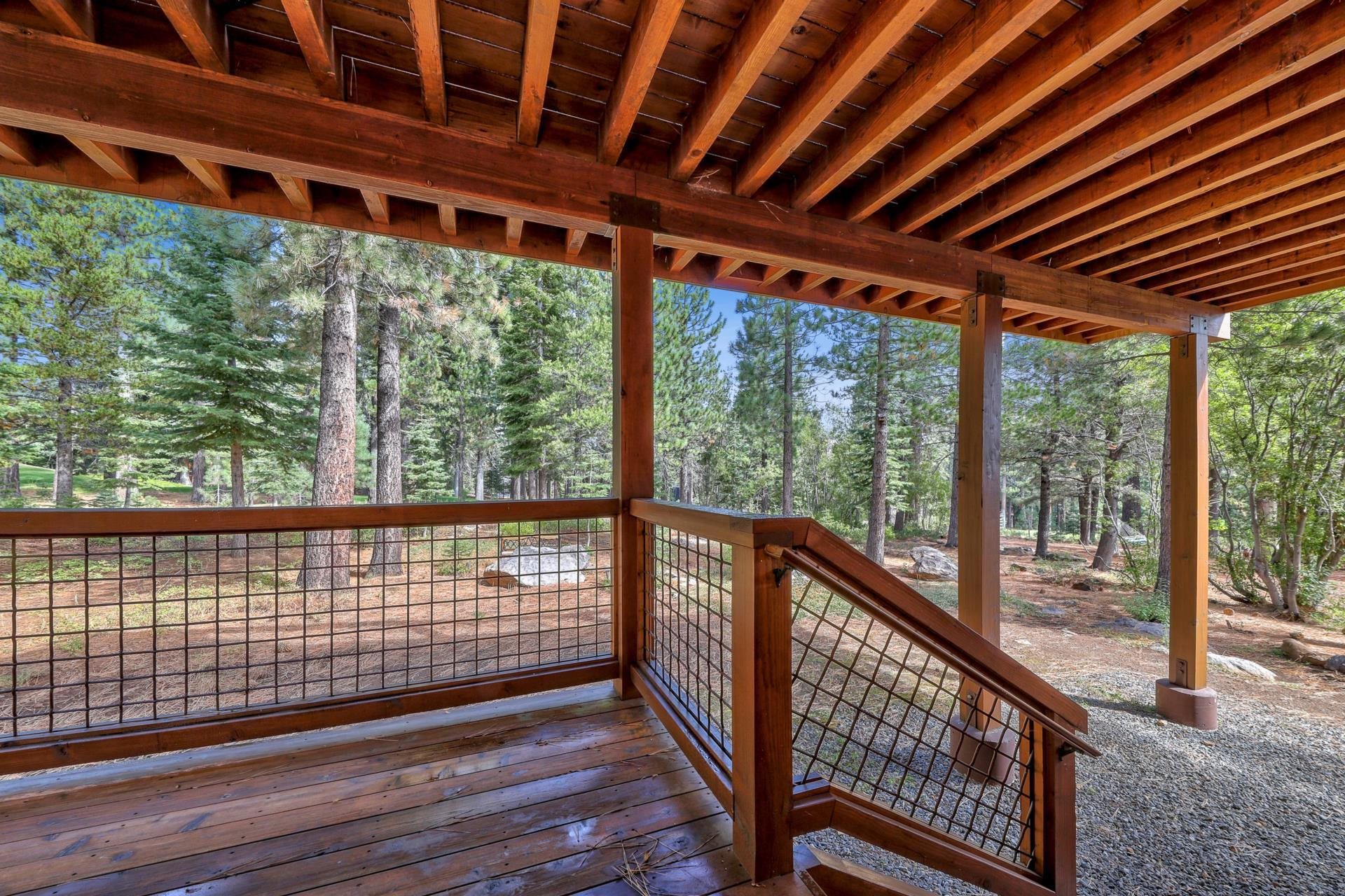 14152 Ski View Loop Truckee, CA 96161 - Photo 26 of 28 a view of porch with a floor to ceiling window and wooden floor