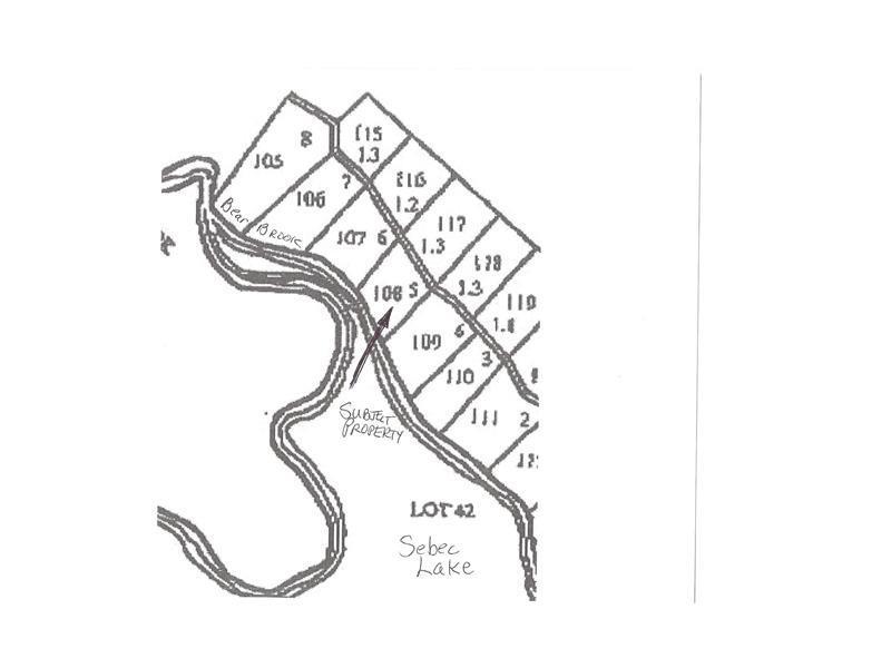 Tbd Tbd Card Road Sebec, ME 04481 - Photo 3 of 3 Plat Map.