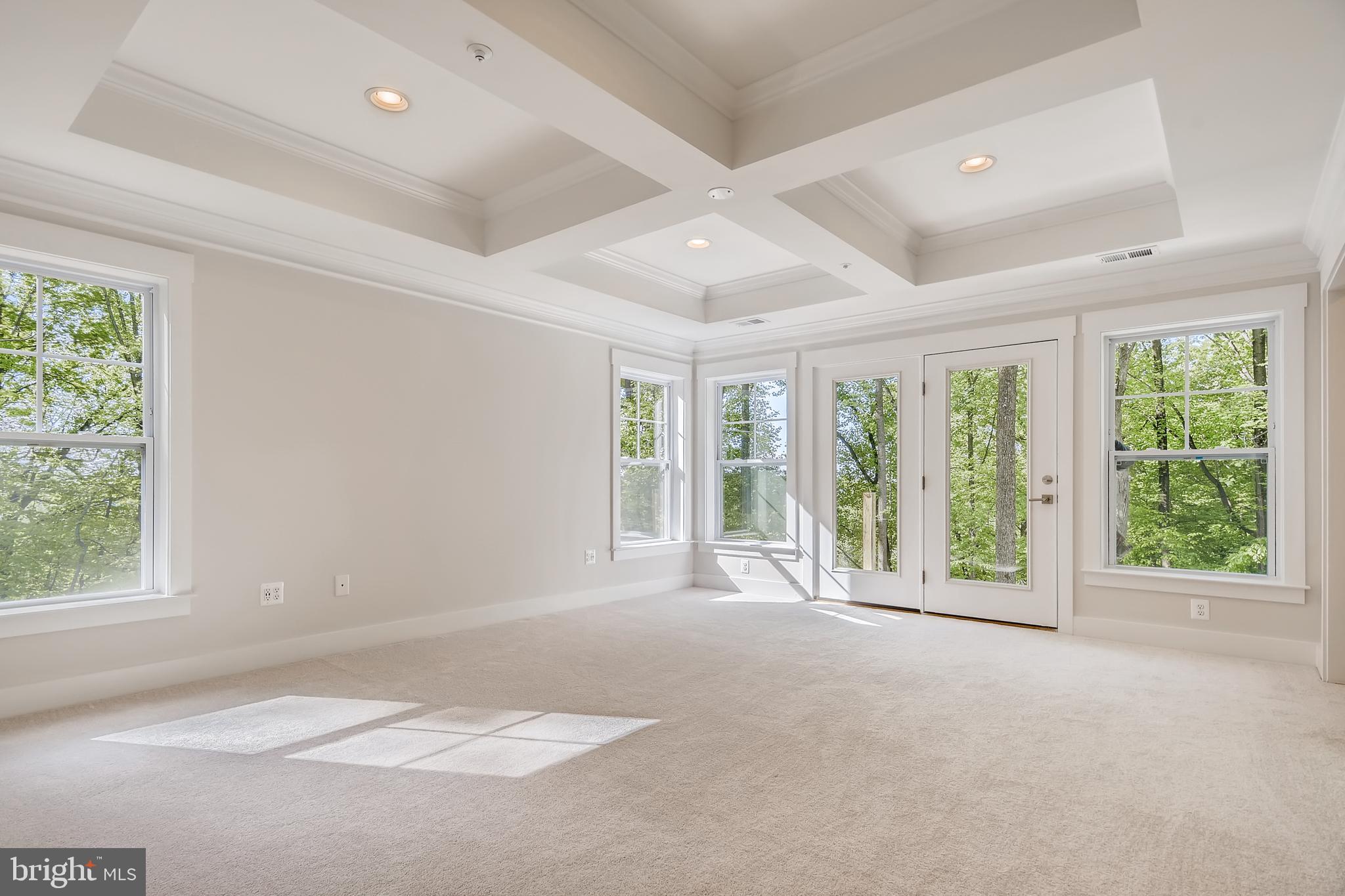 1215 B Providence Road Towson, MD 21286 - Photo 11 of 27 Upper 1 Primary Bedroom with coffered ceiling
