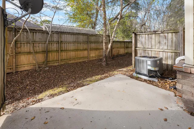 a backyard of a house