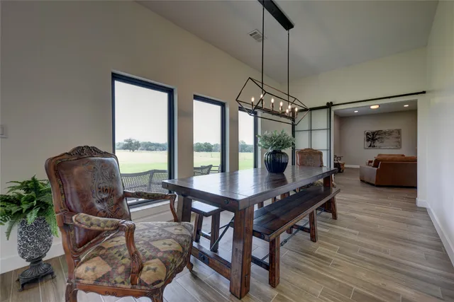 a room with furniture and a window