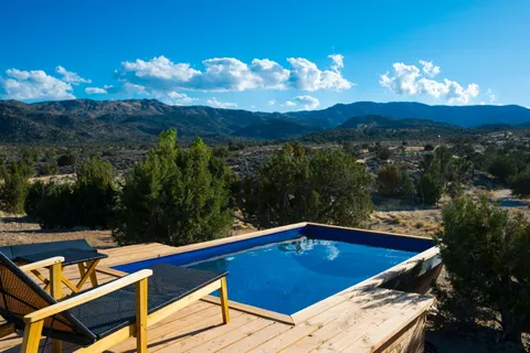 a view of a house with a patio