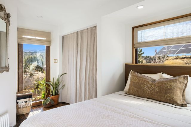 a dining table with chairs