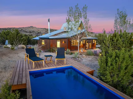 a view of swimming pool and mountain view