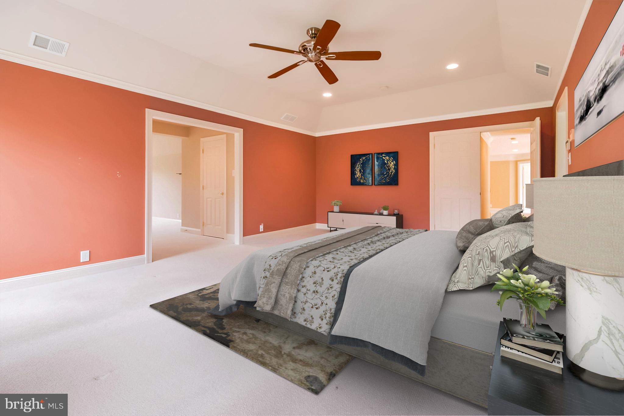 206 Fern Ridge Landenberg, PA 19350 - Photo 16 of 34 a bedroom with a bed and a chandelier