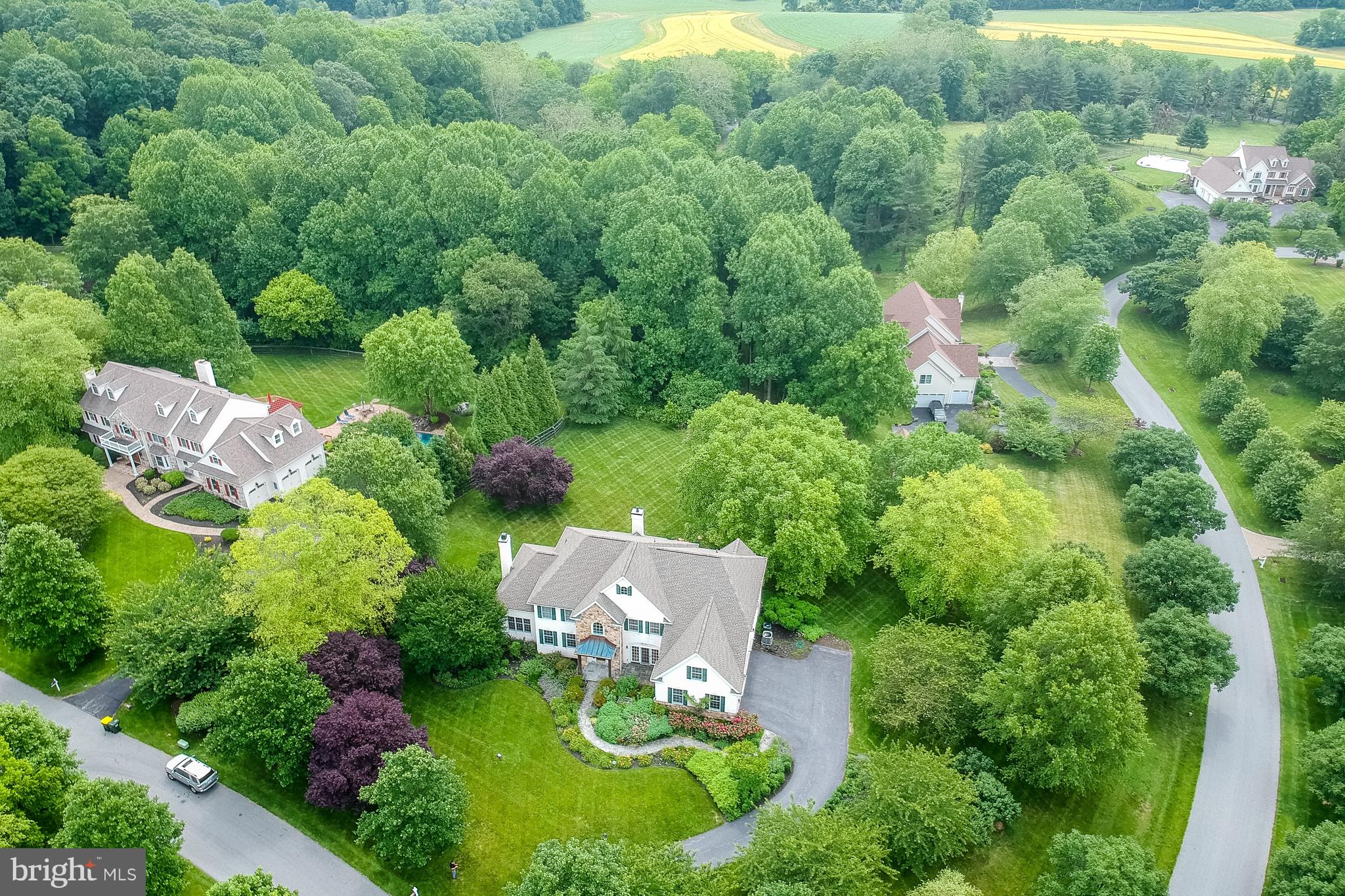 206 Fern Ridge Landenberg, PA 19350 - Photo 24 of 34 an aerial view of a house with yard