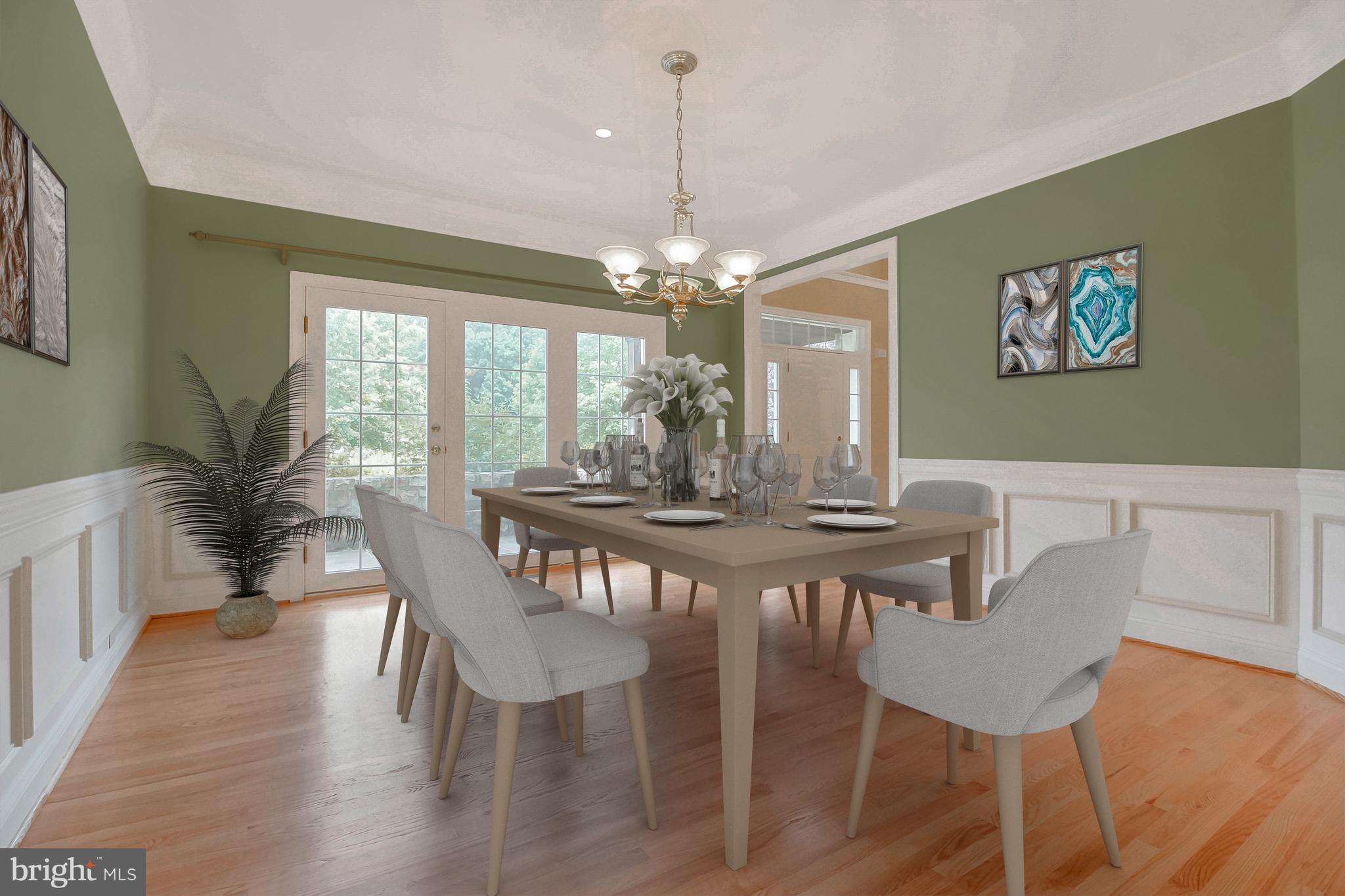 206 Fern Ridge Landenberg, PA 19350 - Photo 9 of 34 a view of a dining room with furniture window and wooden floor