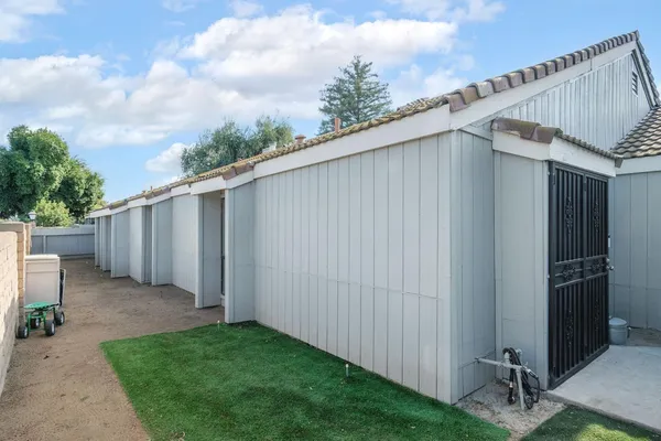 a backyard of a house
