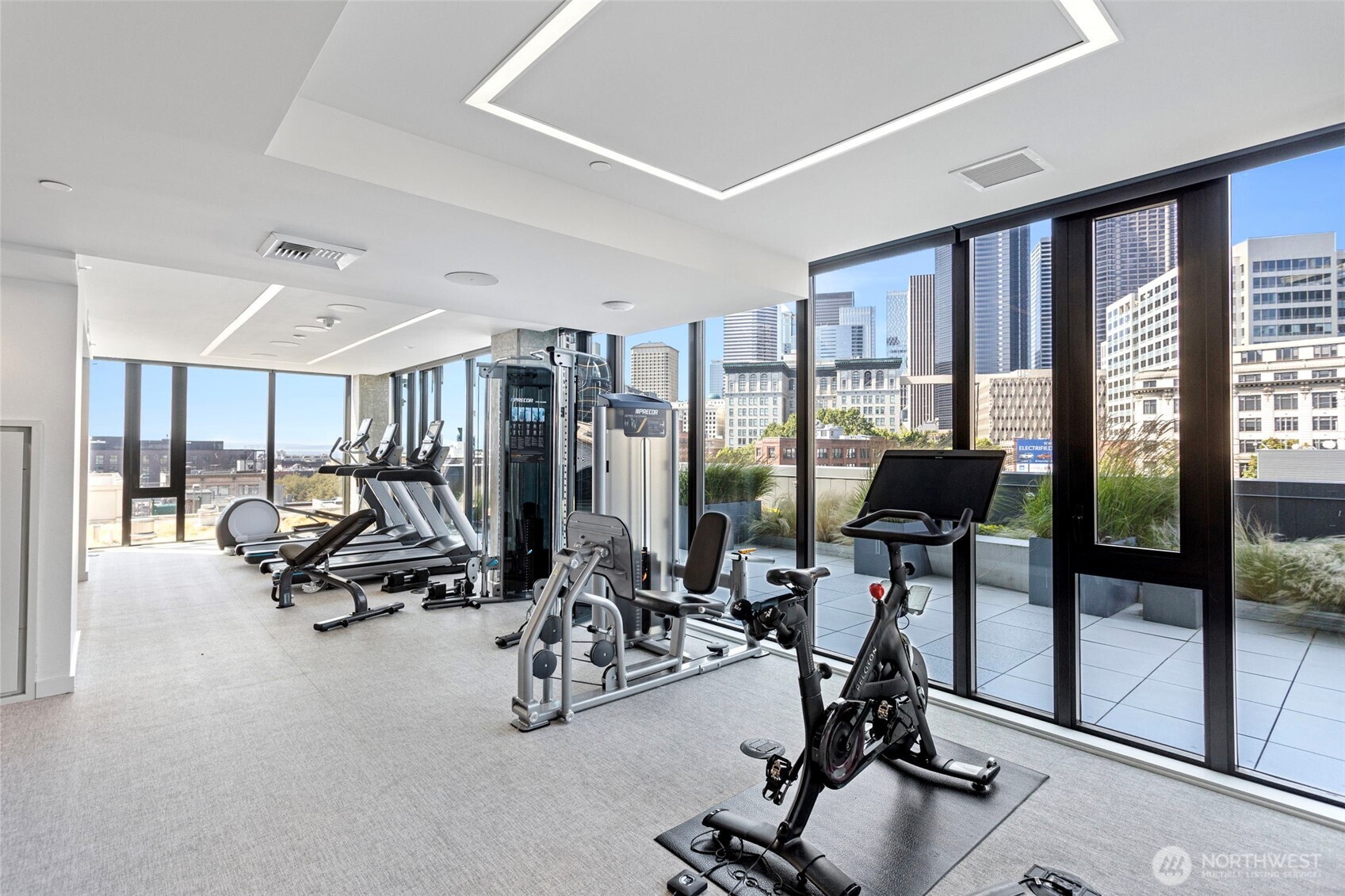 450 South Main Street, Unit 1005 Seattle, WA 98104 - Photo 9 of 33 a view of a room with gym equipment
