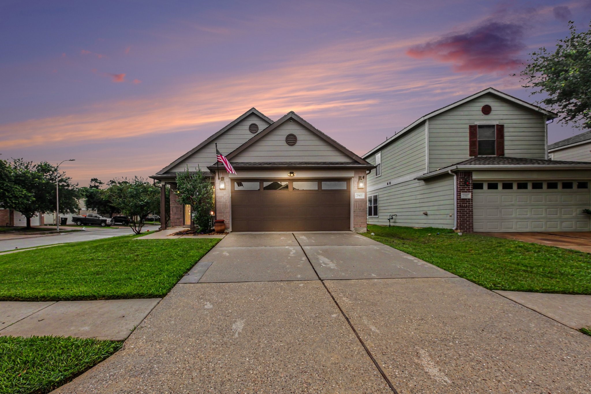 2903 Swift Brook Glen Way Spring, TX 77389 - Photo 3 of 30 Twilight view of this stunning home.
