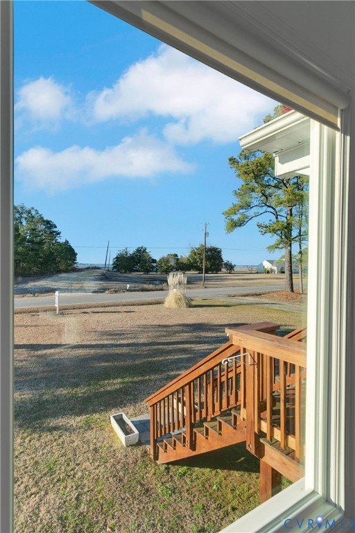 4462 Windmill Point Road White Stone, VA 22578 - Photo 27 of 29 a view of balcony with wooden floor and lake view