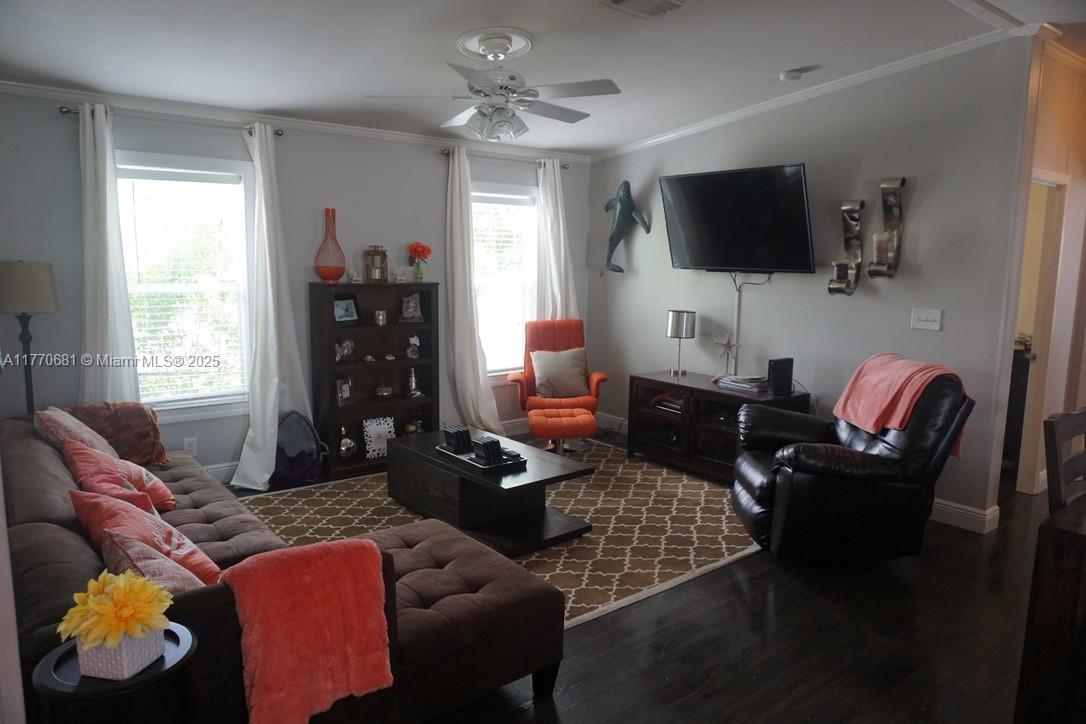 11 Old State Road Key Largo, FL 33037 - Photo 43 of 100 a living room with furniture and a flat screen tv