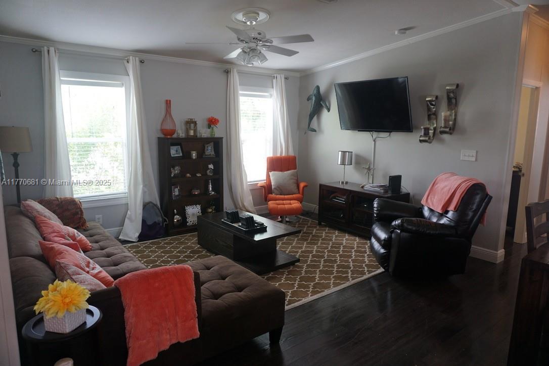 11 Old State Road Key Largo, FL 33037 - Photo 45 of 100 a living room with furniture and a flat screen tv