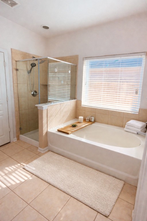 8626 Willet Street Baytown, TX 77521 - Photo 14 of 29 a spacious bathroom with a bathtub and a shower