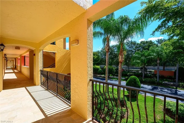 a view of a balcony