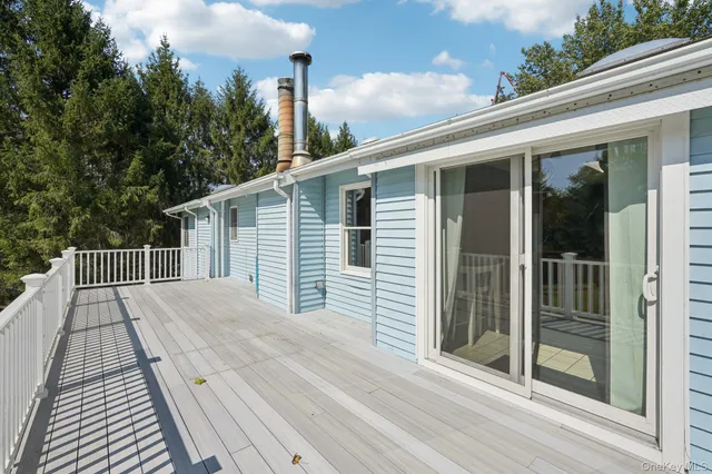 a view of a house with a balcony
