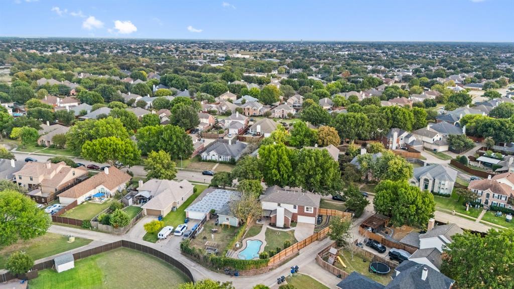 750 Pulitzer Lane Allen, TX 75002 - Photo 38 of 40 an aerial view of a city with lots of residential buildings