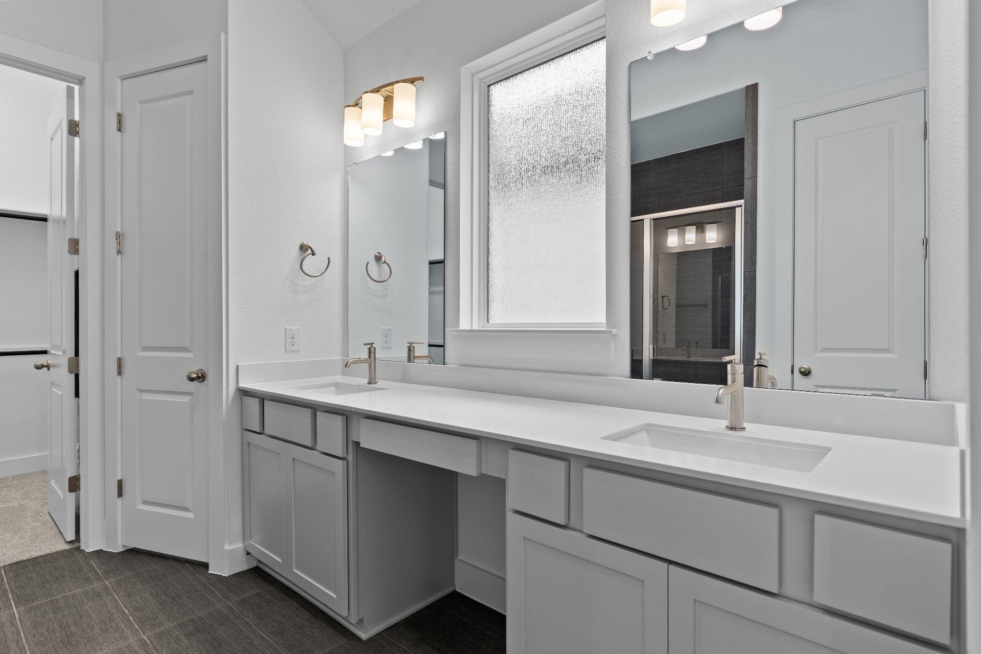 421 Hickory Springs Trail Georgetown, TX 78628 - Photo 19 of 35 Primary Bath retreat with dual vanities