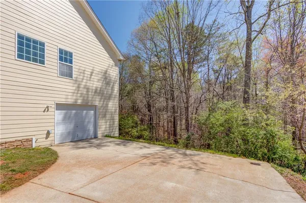 a backyard of a house