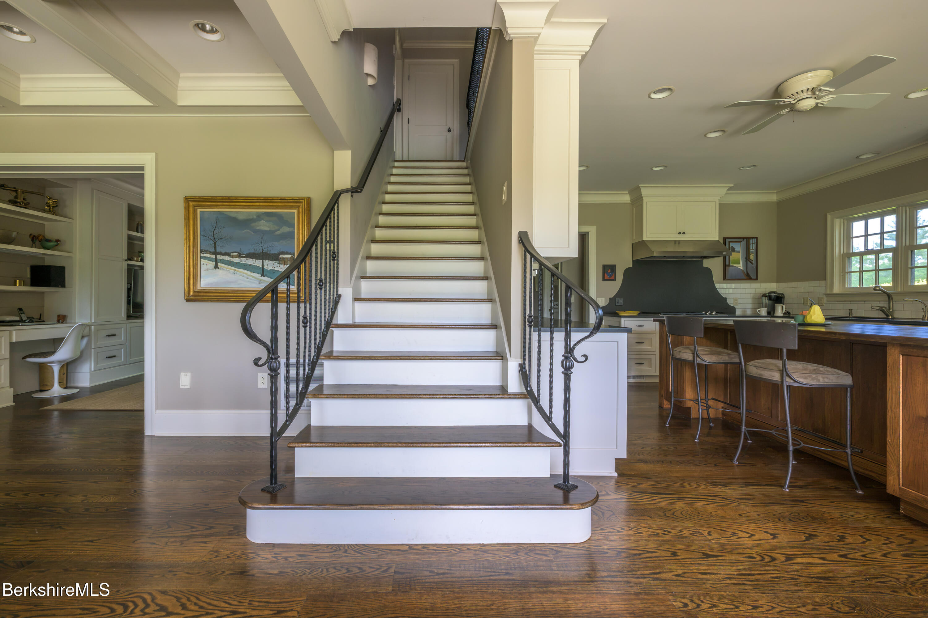 36 Yale Hill Road Stockbridge, MA 01262 - Photo 36 of 60 Staircase with wroughtiron railing