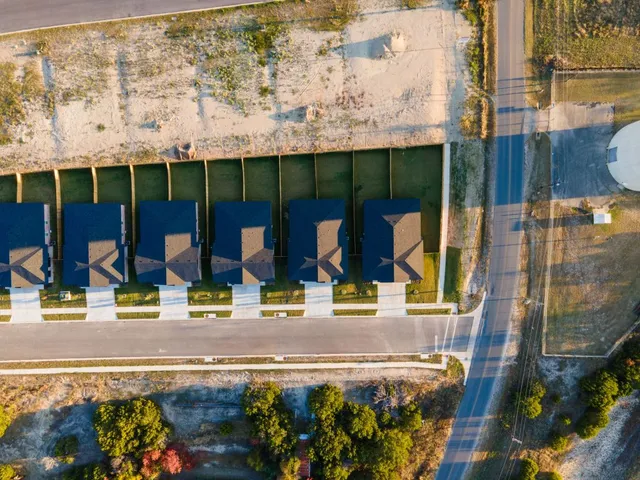 a view of building with entrance gate