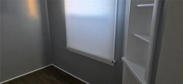 a close up view of a small space