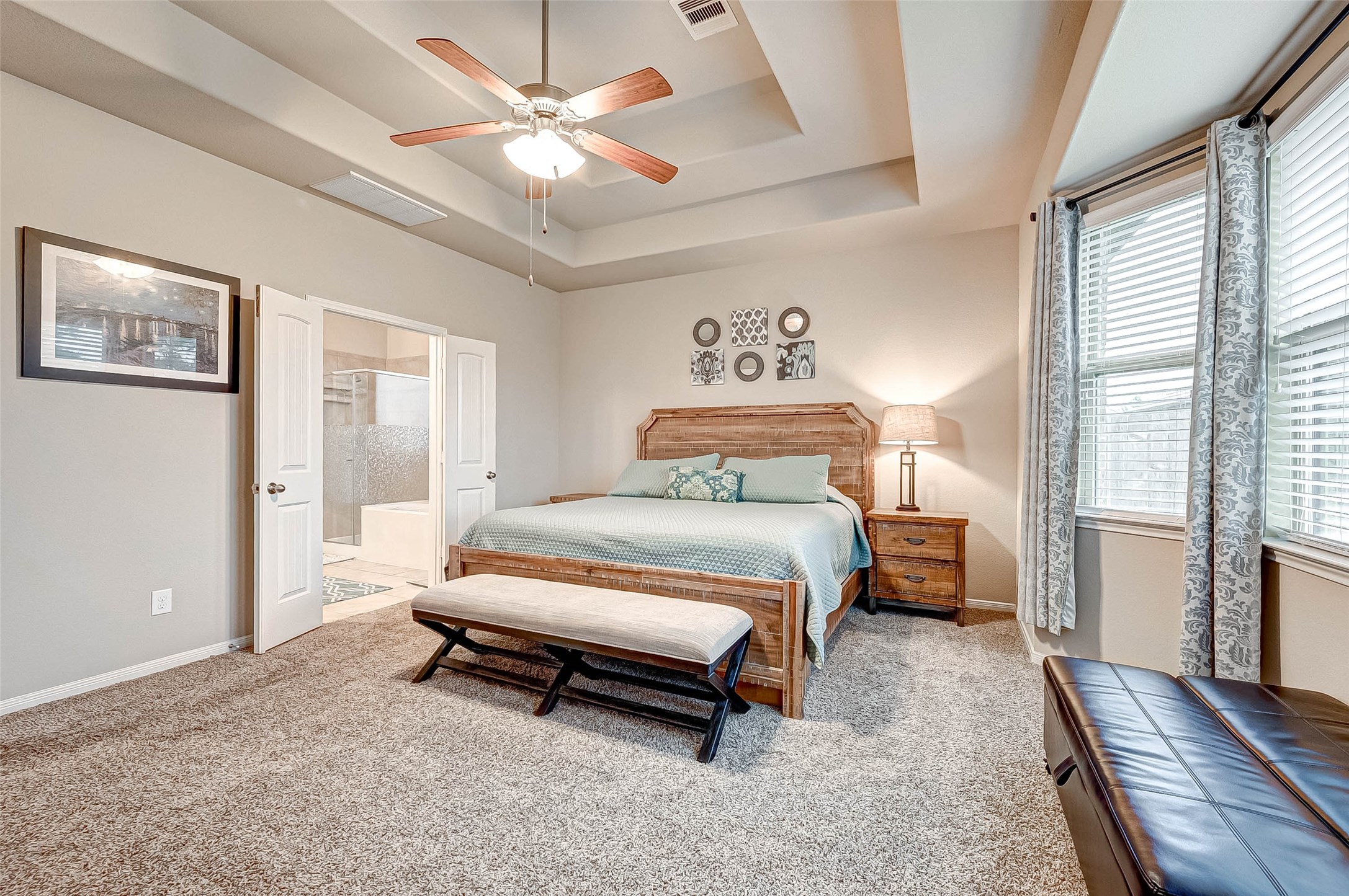 5614 Glenfield Spring Lane Spring, TX 77389 - Photo 19 of 36 Master Bedroom.
Pictures with furniture are only for staging representation.