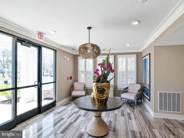 a view of a wooden door