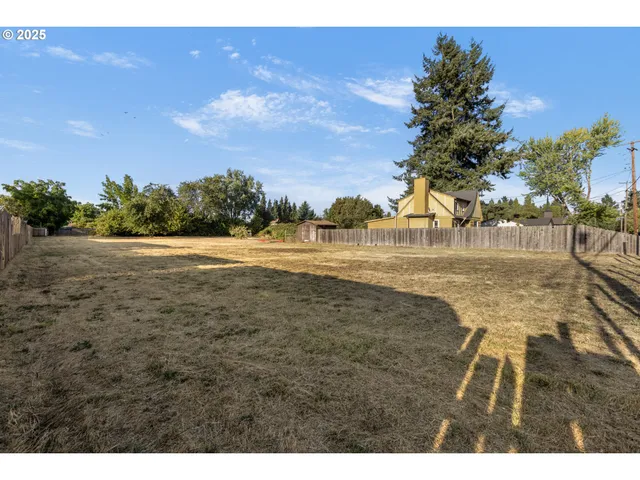 a view of yard with ocean view