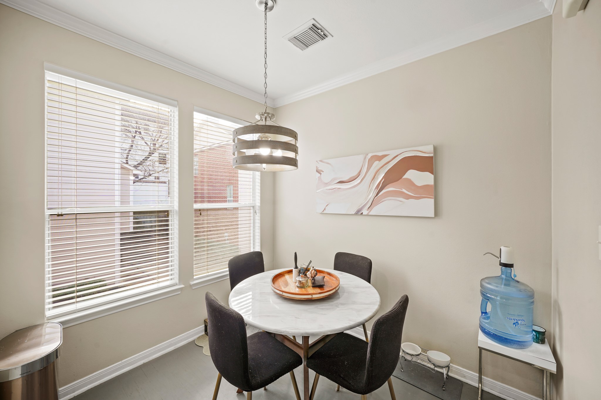 2605 West Dallas Street Houston, TX 77019 - Photo 18 of 29 a view of a dining room with furniture window and wooden floor