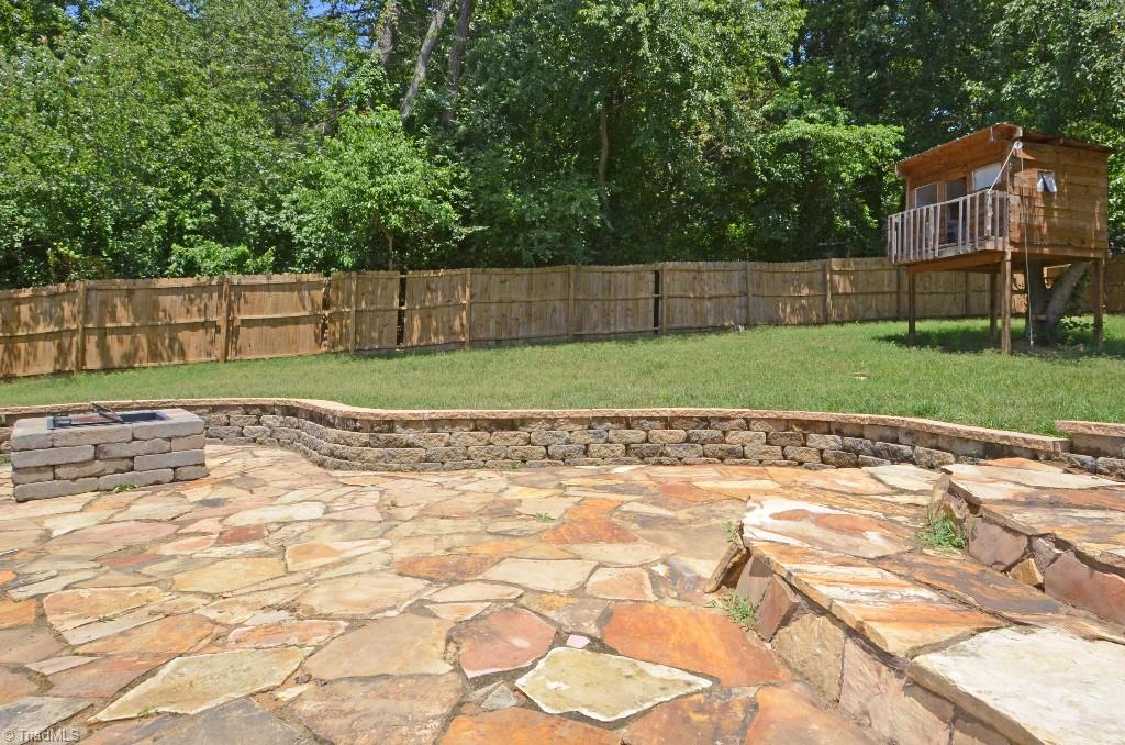 3409 Kinnamon Road Winston-Salem, NC 27104 - Photo 20 of 22 Patio with fire pit