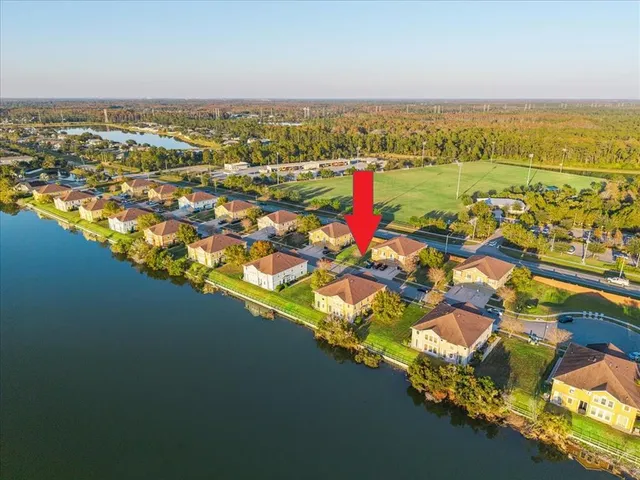 a view of an ocean and a mountain