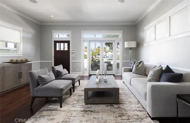 a living room with furniture and a couch