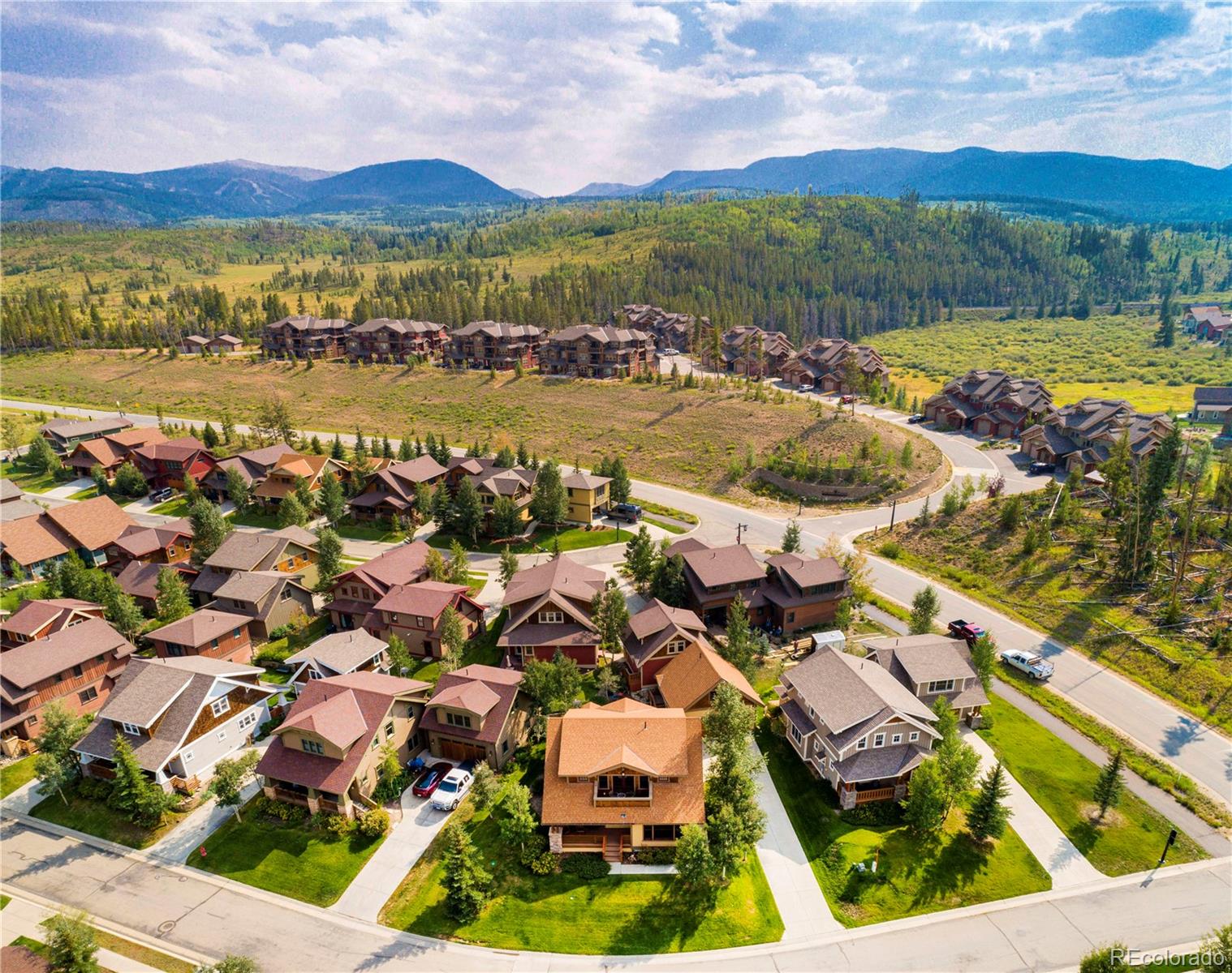 21 Meadow Trail Fraser, CO 80442 - Photo 34 of 36 an aerial view of residential houses with outdoor space